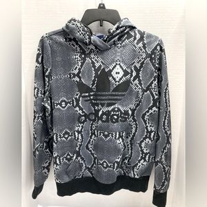 Adidas snakeskin print hoodie